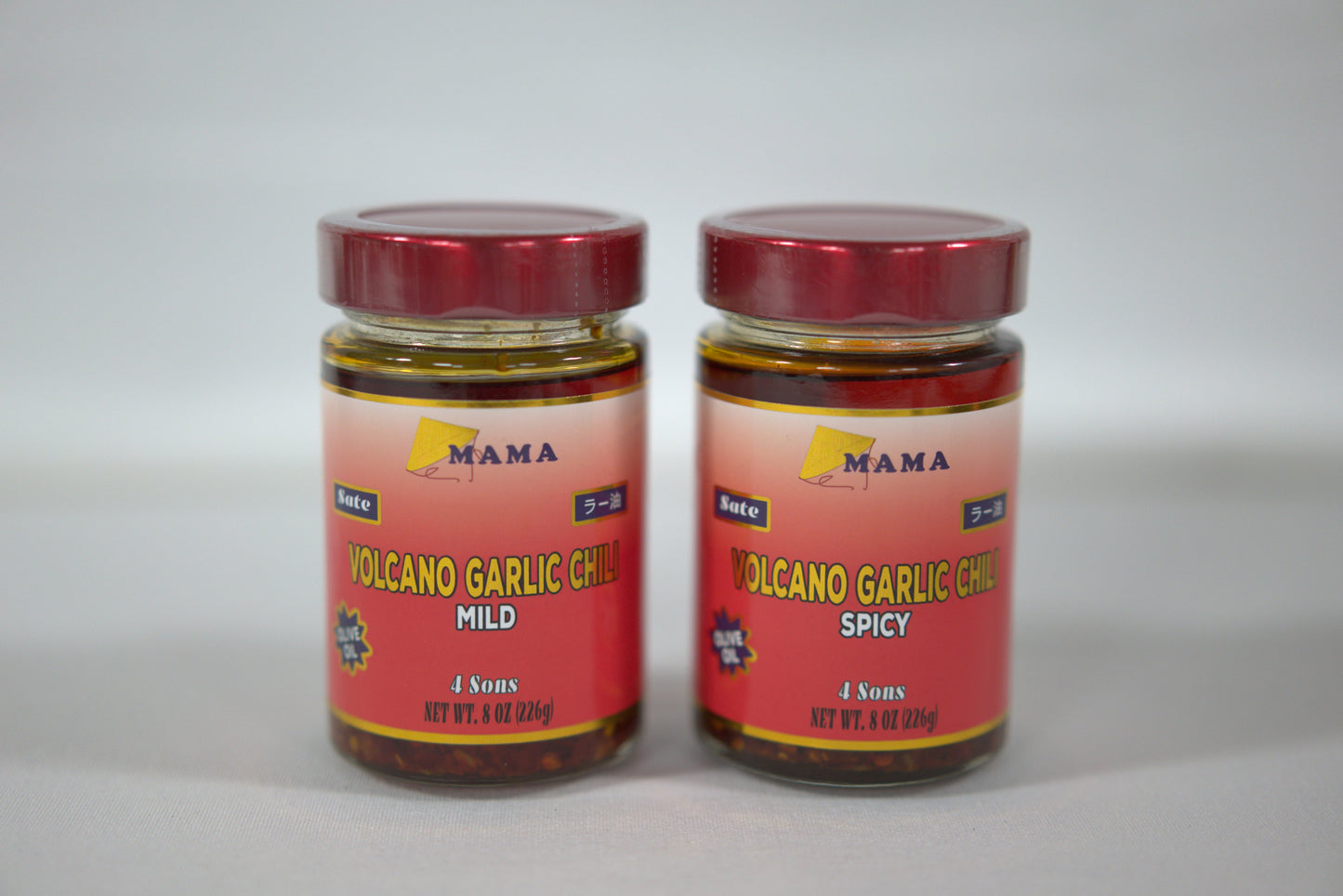 Volcano Garlic Chili Two Pack (Spicy And Mild w/ Red Box)