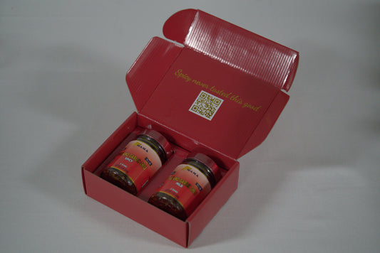 Volcano Garlic Chili Two Pack (Spicy And Mild w/ Red Box)